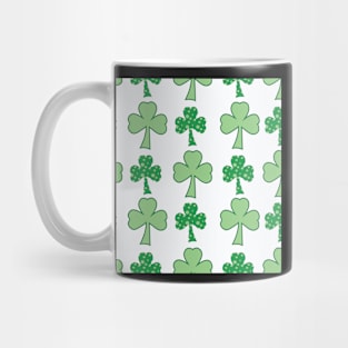 Whimsical Samrocks,Bright pattern filled Saint Patricks Day Mug